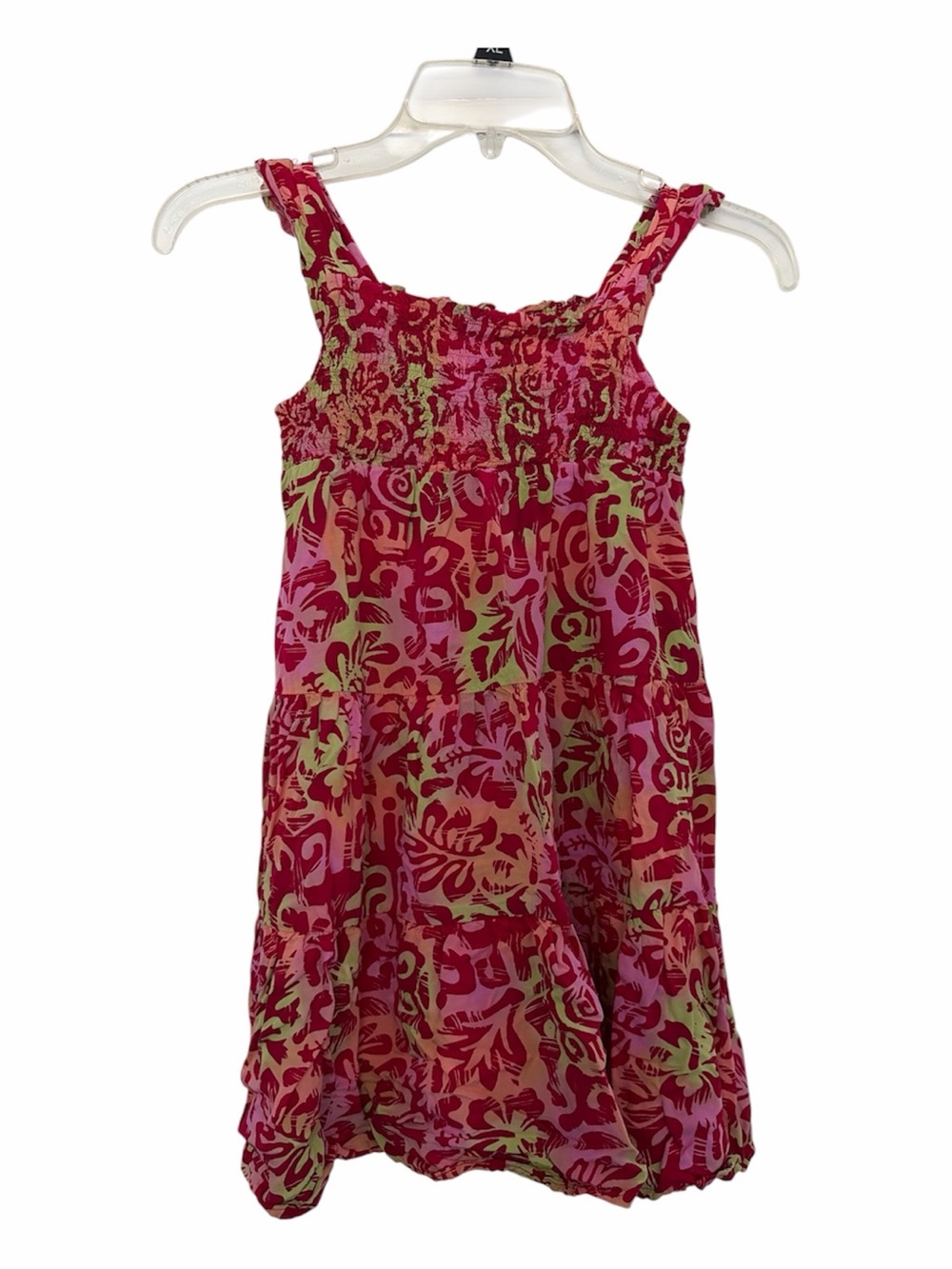 Blue Ginger Floral Casual Sundress - Pink and Green